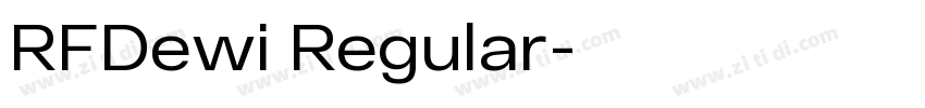 RFDewi Regular字体转换